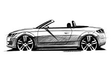 Audi TT Roadster автомобиль рисунок скетч обои для рабочего стола 4K Ultra HD