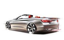 BMW 4-series Convertible автомобиль рисунок скетч обои для рабочего стола 4K Ultra HD