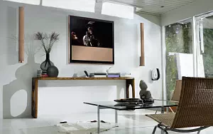 Bang & Olufsen BeoVision 10 46 Chanterelle with BeoLab 6002 Chanterelle wallpapers 4K Ultra HD